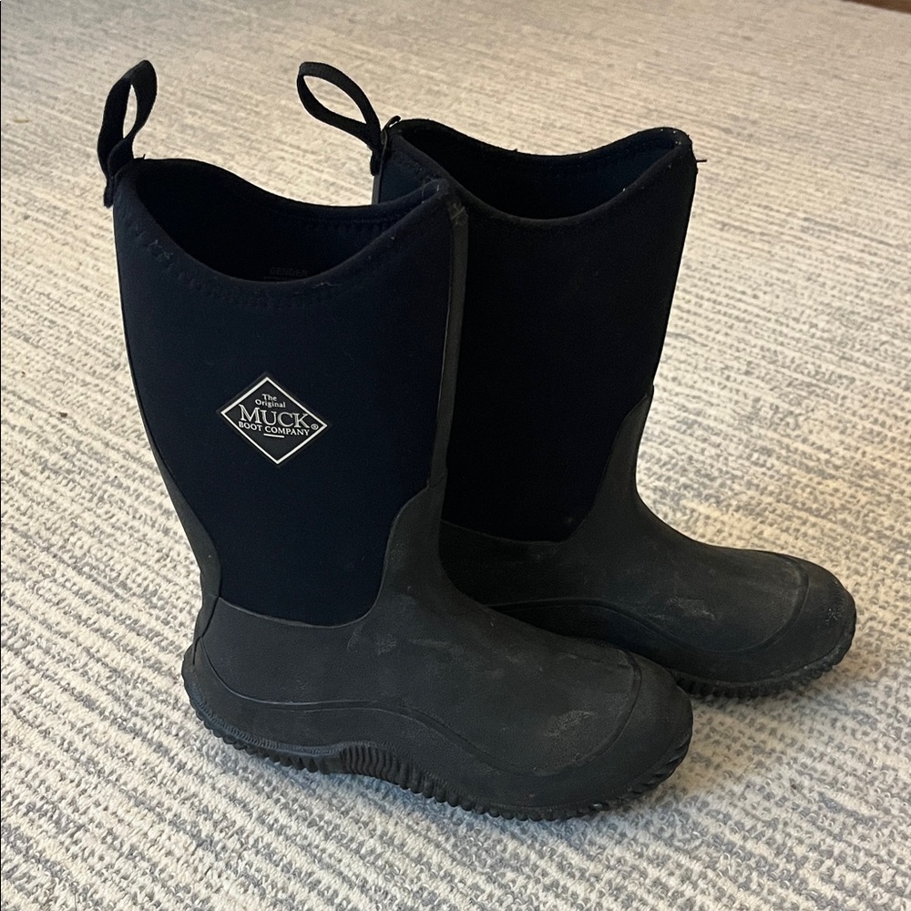 Muck Kids Black Rain & Snow Boots